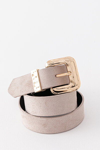 Pantastic Jeans 3.5cm Gold Suede Faux Leather