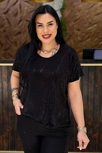 GÖKSEL FULL TAŞLI BÜYÜK BEDEN BLUZ