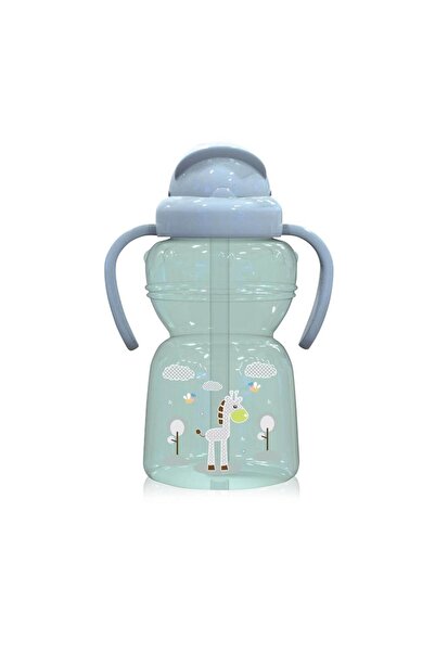 LORELLİ Biberon Animals Lorelli, cu manere si pai moale, 6 luni+, 325 ml, Min...