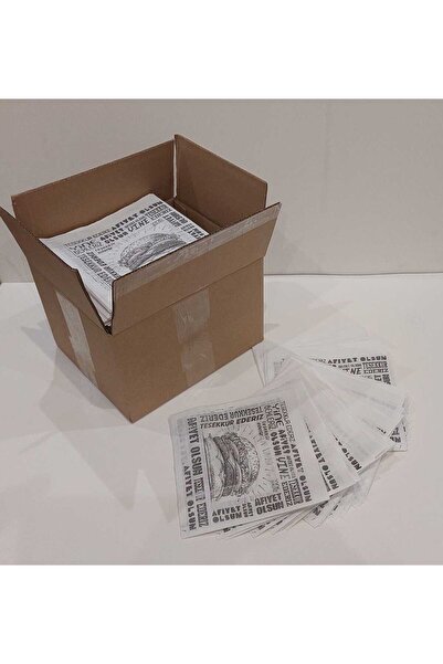 ambalajtoptancısı HAMBURGER KESE KAĞIDI 15,5X 15 100 ADET BEYAZ SÜLFİT