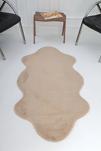 Sihirli Halı Nuvy Serisi 40011 Model Camel Renk Bulut Kesim Halı