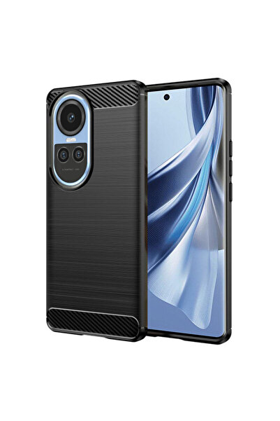 Techsuit Carcasă din silicon carbon pentru Oppo Reno 10, neagră