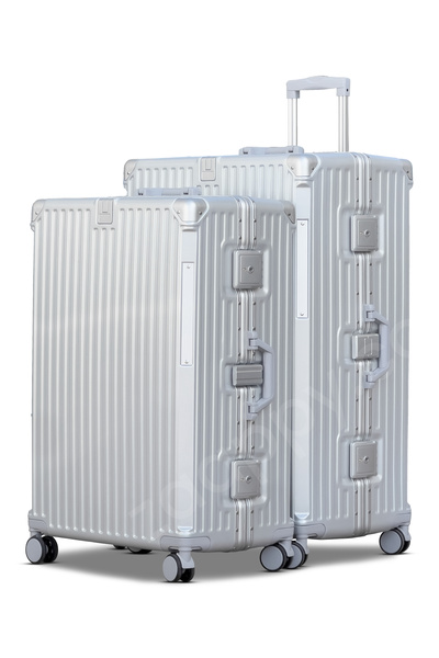 ZAAPPY Aluminum Frame Hard Shell 2PCS Set (28/32 Inch) Luggage, Bottle Holder...