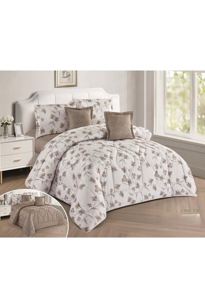 NAJMA Double-sided bedspread, one side patterned, one side plain, single and ...