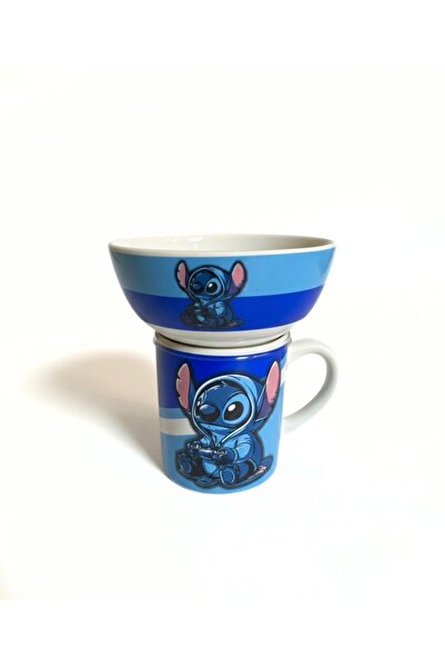 Genuine Disney Stitch ceramic mug and bowl set