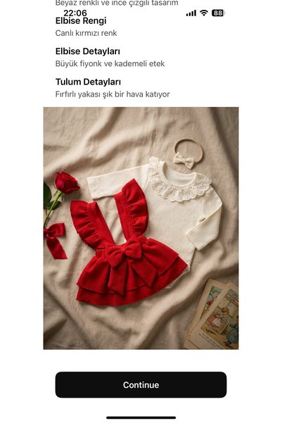 AKİ MODA KİDS Waffle Fabric Badili Baby Girl Skirt Dress Set of 2
