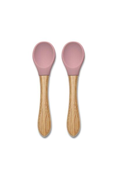 LORELLİ Set of 2 silicone and Bamboo spoons Lorelli, ergonomic shape, 6 month...