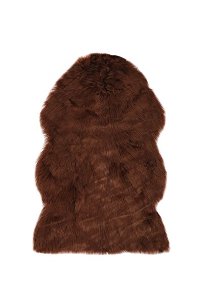 Concept Covor, maro, 60 x 90 cm, imitație blană de oaie