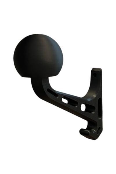 OEM Motorcycle Helmet Holder, Wall Mount, Black