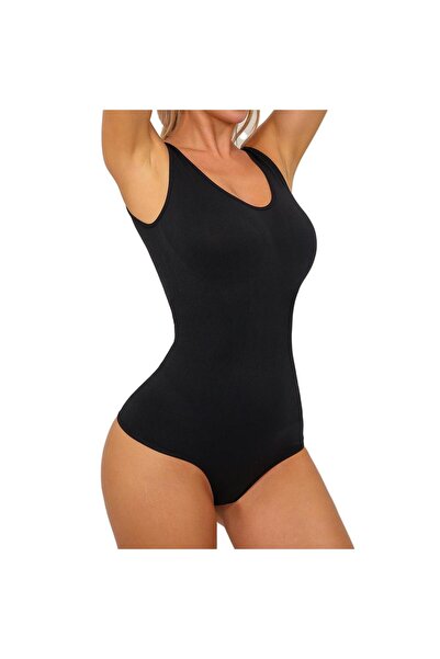 SOLLUXE Shaping Body with Abdomen Compression and Bust Lifting Effect - Black...