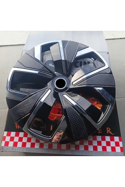 Universal Toyota Corolla / Yaris / Avensis Uyumlu 16 inç Krom Çıtalı Jant Kap...