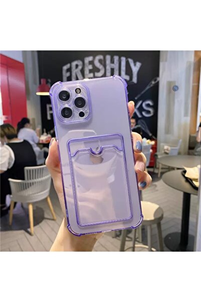 HYPERSOFT iPhone 11 (6.1 Inch) Compatible Transparent Card Holder Silicone Case