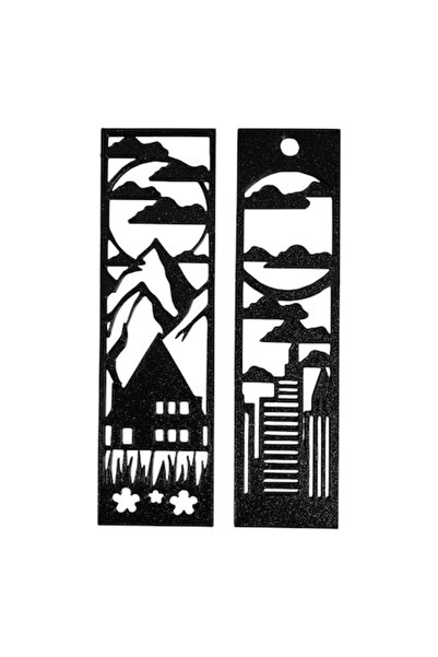 OEM Set of 2 Bookmarks, City and Mountain Design