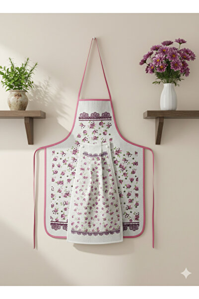 ÖZteks Double Layer Waterproof Kitchen Apron with Towel