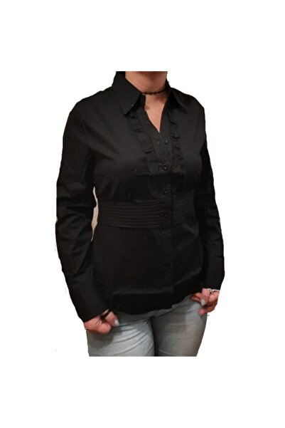 River Flower Cămașă RF C096, culoare neagră,