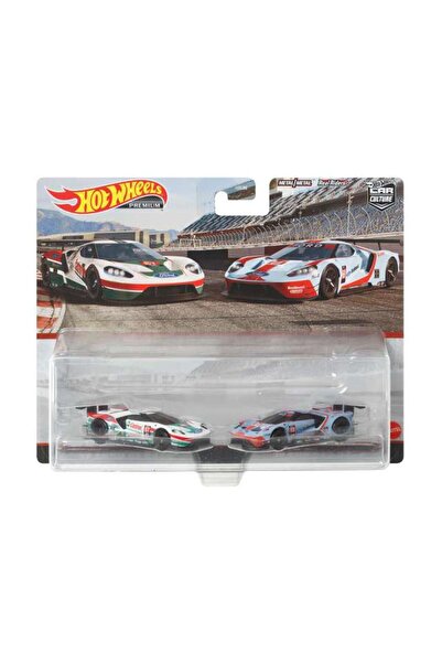 HOT WHEELS Set machete auto 2-Pack Ford Gt Racer 2016 #67 și #69 2016 1:64 Ho...