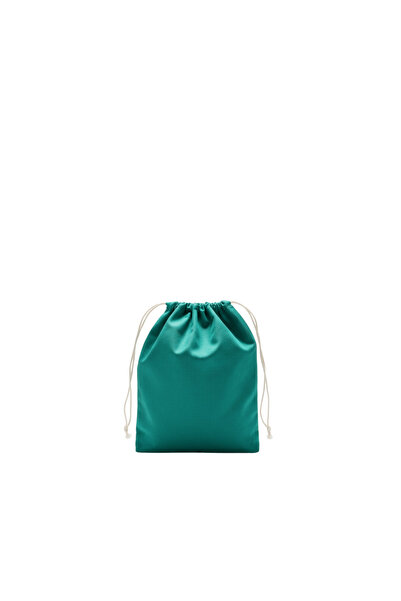 Baghashtag Yeşil Bez Kese 15 cm x 20 cm