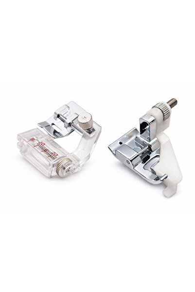 Household Family Sewing Machine 2-Piece Foot Set 1 Hidden Sewing Foot and 1 Complete Piping Foot Set