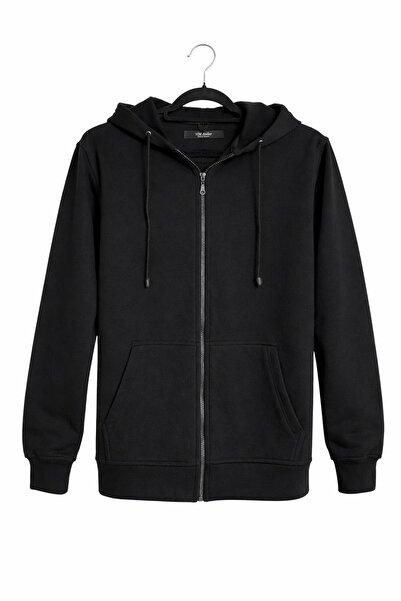 VIM Atelier Unisex black zipper sweatshirt