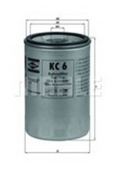 Mahle Original Filtru de combustibil KC 6