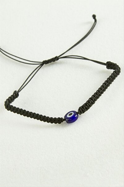 ZERO LAND Matrixzn Evil Eye Bead Macrame Rope Bracelet (202444) - Blue