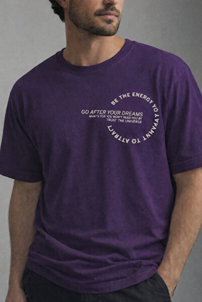 ArtYus Tricou unisex cu guler rotund, din bumbac imprimat, cu croială relaxat...