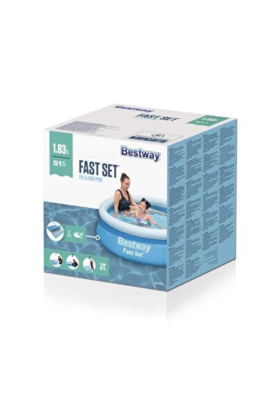 BESTWAY مسبح دائري قابل للنفخ 1.83 م× 51 سم