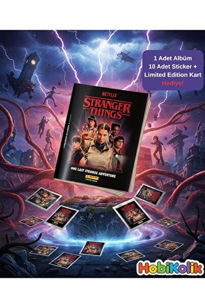 Hobikolik Stranger Things Yeni Sezon Sticker Albümü + 10 Çıkartma + 1 Limited...