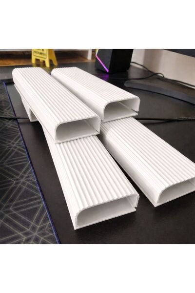 BARK Modern Kablo Düzenleyici Kanal Beyaz (3 Adet)