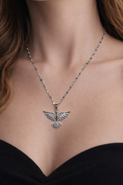 Sweet bunny Sparkling Butterfly Necklace – the Lightest Expression of Elegance