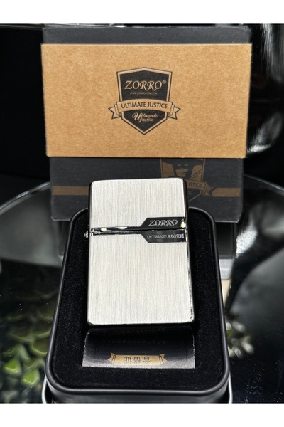 NikaŞ Zorro Özel Tasarım Metal Benzinli Hediyelik Koleksiyonluk Siyah Şeritli...