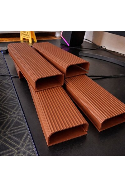 BARK Modern Kablo Düzenleyici Kanal Kahverengi (3 Adet)