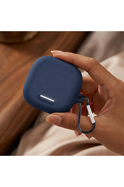 CaseOnn Ank3R Soundcore Liberty 4 Nc Case with Strap Attachment Matte Silicon...