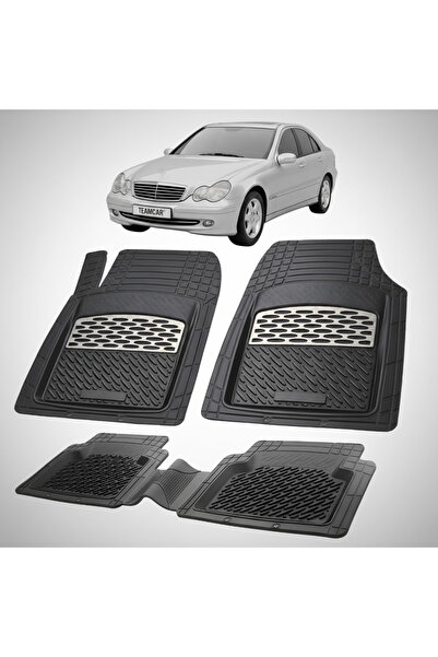 TEAMCAR Πατάκια δαπέδου Mercedes-Benz C-Class W203 Sedan 2000-2007 | Ασημί