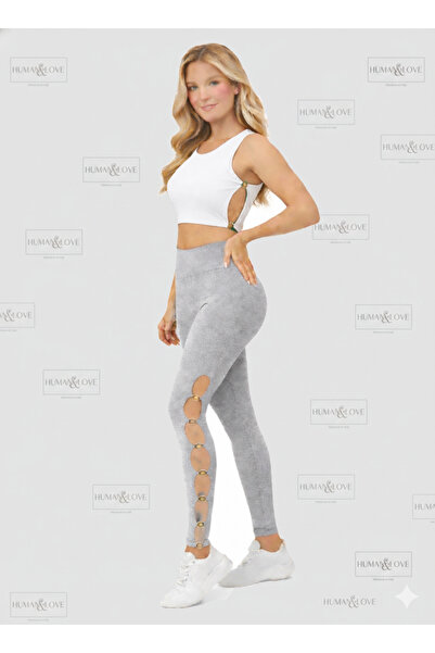 HUMAN LOVE Ring-Detained Leggings and Ring-Detained Crop Top