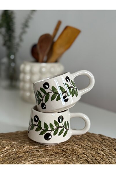 ema Ceramic 2-Piece Coffee Cup Mug Mug Cup 150 ml