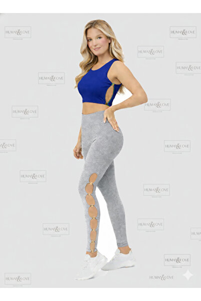HUMAN LOVE Ring-Detained Leggings and Ring-Detained Crop Top