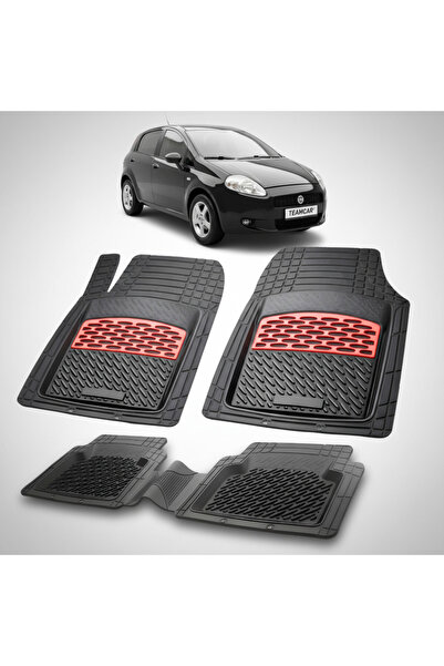 TEAMCAR Fiat Punto III Συμβατά 4θυρα πατάκια 2005-2018 | Κόκκινο