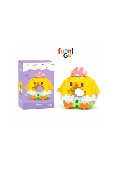 FUNNIGO Donut Civciv Model Karakter Figürü 3D Yapı Oyuncakları 171 Parça