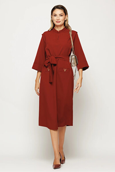 Ejolie Dianne burgundy dress