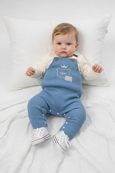 Panfilia %100 Pamuk Erkek Bebek Uzun Kollu Mevsimlik Salopet ikili Takım