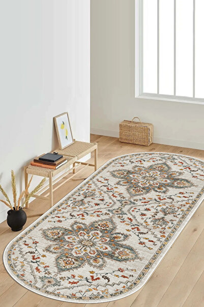 Halise Home Kaymaz Taban Yıkanabilir Kalın Dokulu Halı & Yolluk & Mutfak Halısı