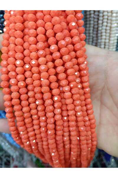 Ralp Moda خرز كريستال زجاجي 6 ملم 10 خيوط من المرجان