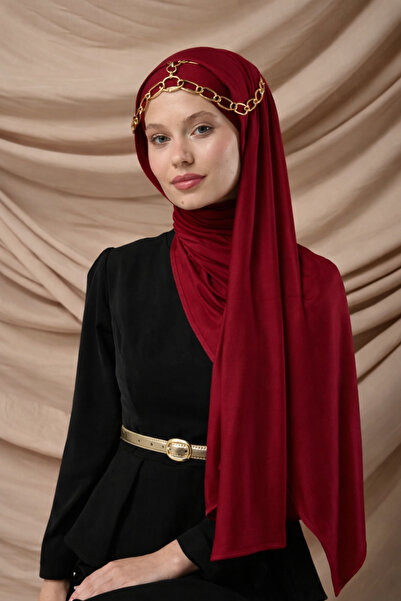 MİNELEŞARP34 Minel Scarf Front Stitched Combed Cotton Shawl – Non-Slip Soft 9...