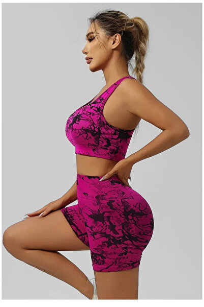 UNİBOX Set pentru Femei, Bustiera si Pantaloni Scurti pentru Fitness si Activ...