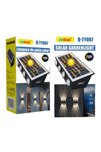 OEM Lampă solară de perete Andowl Q-TY 007 RGB 8 LED