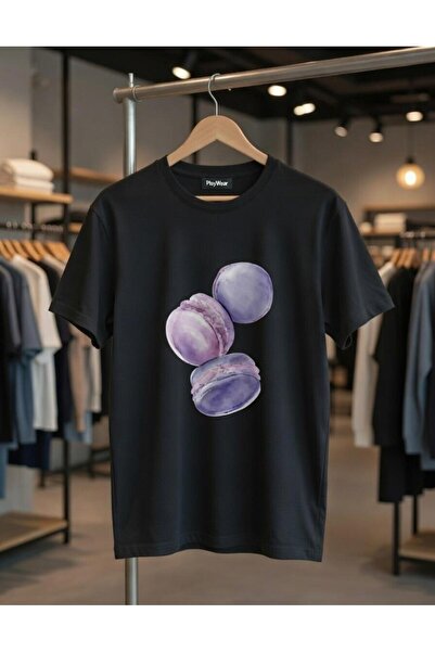 playwear Tricou unisex cu imprimeu Macaron, confortabil