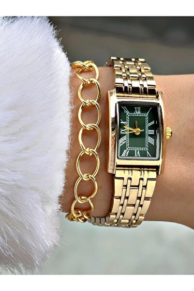 Tisaati Special Luxury Design Far City Ayla Model Roman Numeral Metal Cord Wo...