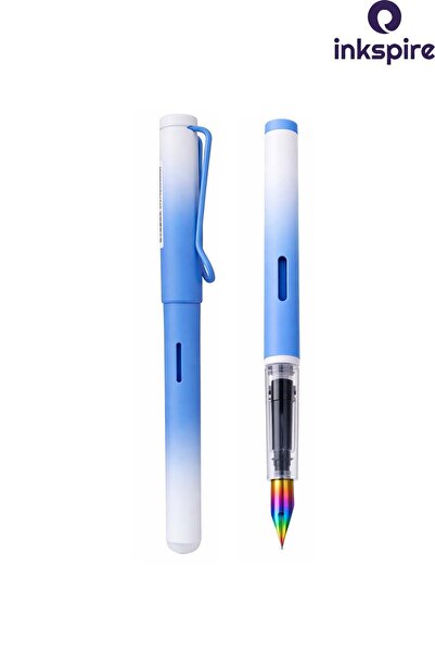 inkspire Calligraphy Fountain Pen with Cartridge 1 Piece Pastel Color Gradien...