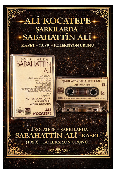 Raks Ali̇ Kocatepe – Sabahatti̇n Ali̇ in Songs – Cassette – (1989) – Collecto...